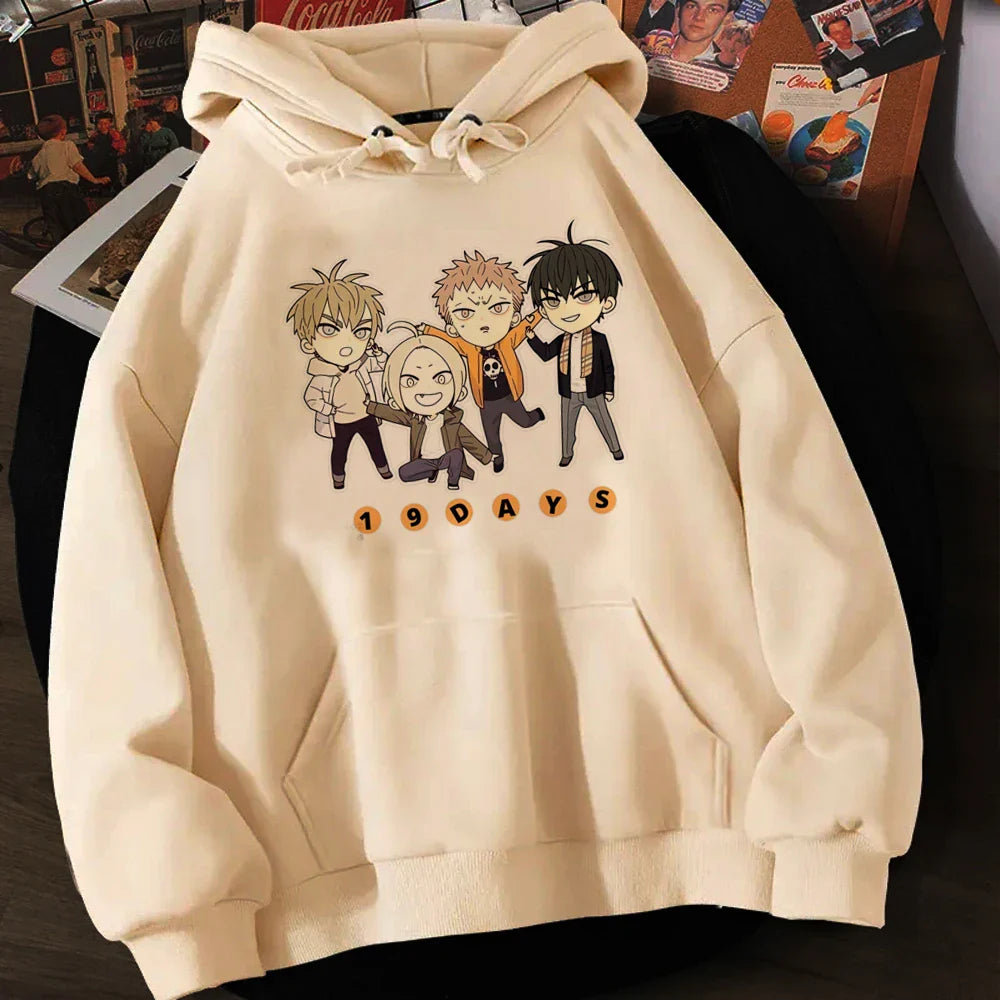 Anime Hoodie Aesthetic Clothes Women Winter Tops Manga He Tian & Mo Guan Hoodies Harajuku Unisex Sweatshirts Vintage