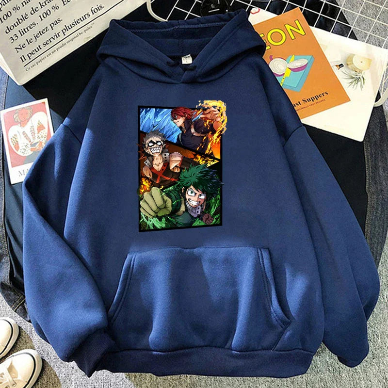 Anime Deku Bakugou Katsuki Todoroki Shoto Hoodies