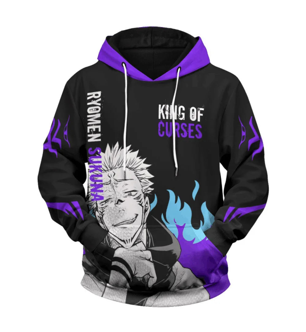 Jujutsu Kaisen Satoru Gojo Yuji Itadori Fushiguro Megumi Hoodie Anime