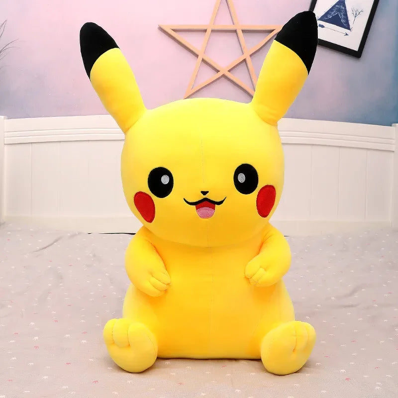 40-60cm Pokemon Pikachu Plush Toys Pillow Anime Elf Plush Doll Soft Stuffed Kawaii Pikachu Doll Xmas Gift For Kids