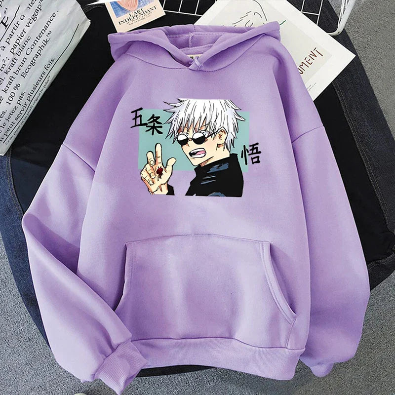 Anime Satoru Gojo Hoodie - Unisex Harajuku Streetwear