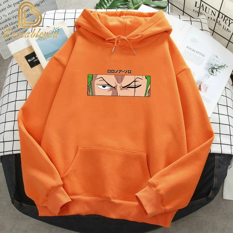 Anime One Piece Hoodies Luffy Casual Ace Law Zoro Luffy 2D Printed Streetwear Boys Sweatshirts Pullover Hooded Girls Costume