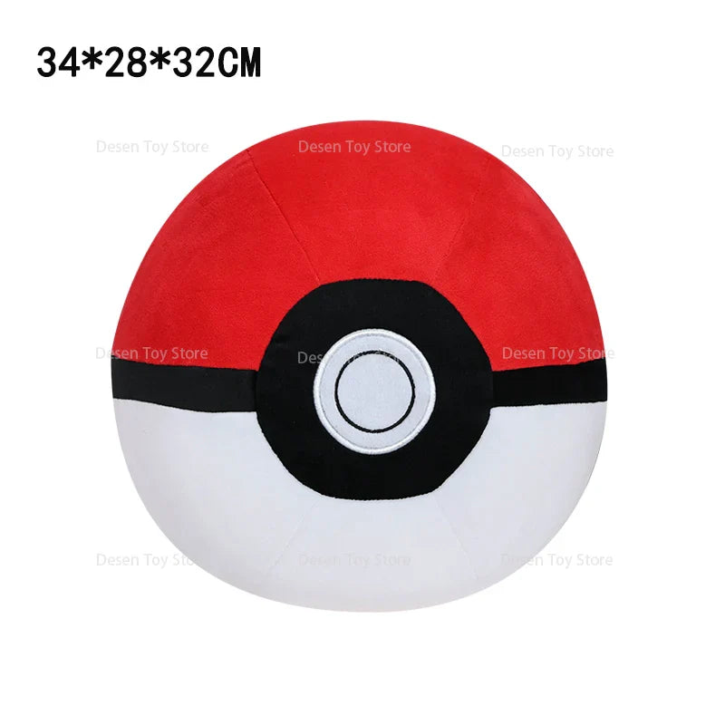 4 Styles Pokemon Plush Big Size PokeBall Cushion Ultra Ball Master Ball Great Ball Cushion Pillow Soft Anime Stuffed Toy Bedroom