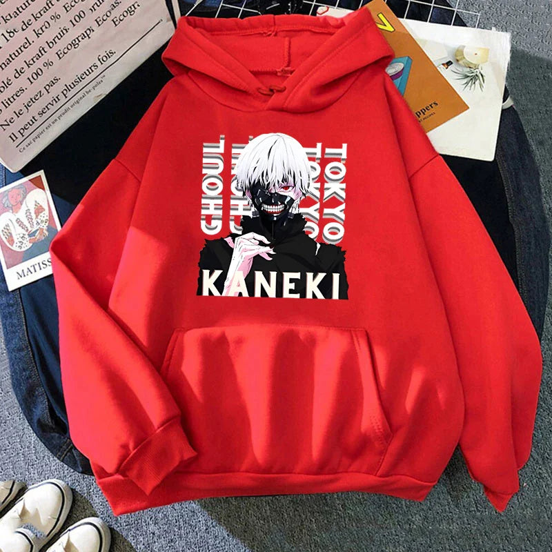 Anime Tokyo Ghoul Kaneki Ken Print Hoodie - Unisex Pullover