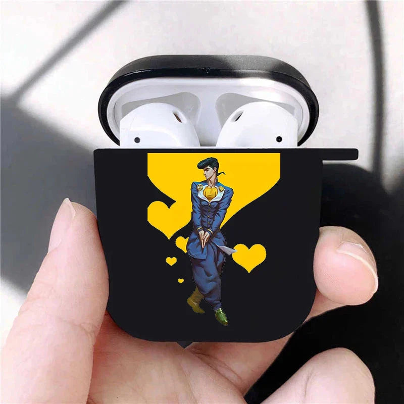 JoJo's Bizarre Adventure JoJo Anime Soft silicone TPU Case For AirPods Pro2 1 2 3 Black Wireless Bluetooth Earphone Box Cover