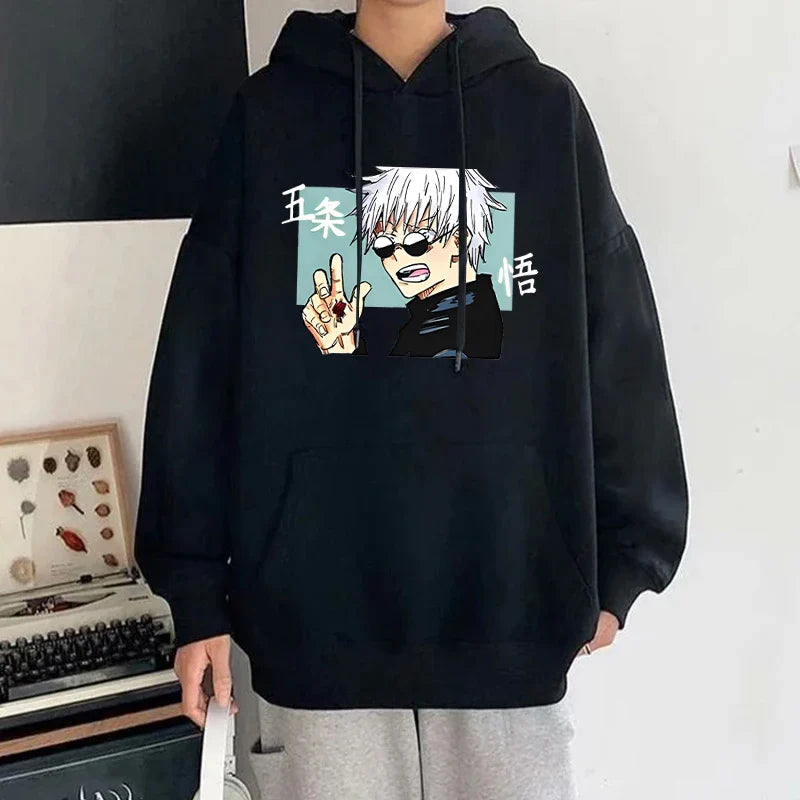 Anime Satoru Gojo Hoodie - Unisex Harajuku Streetwear