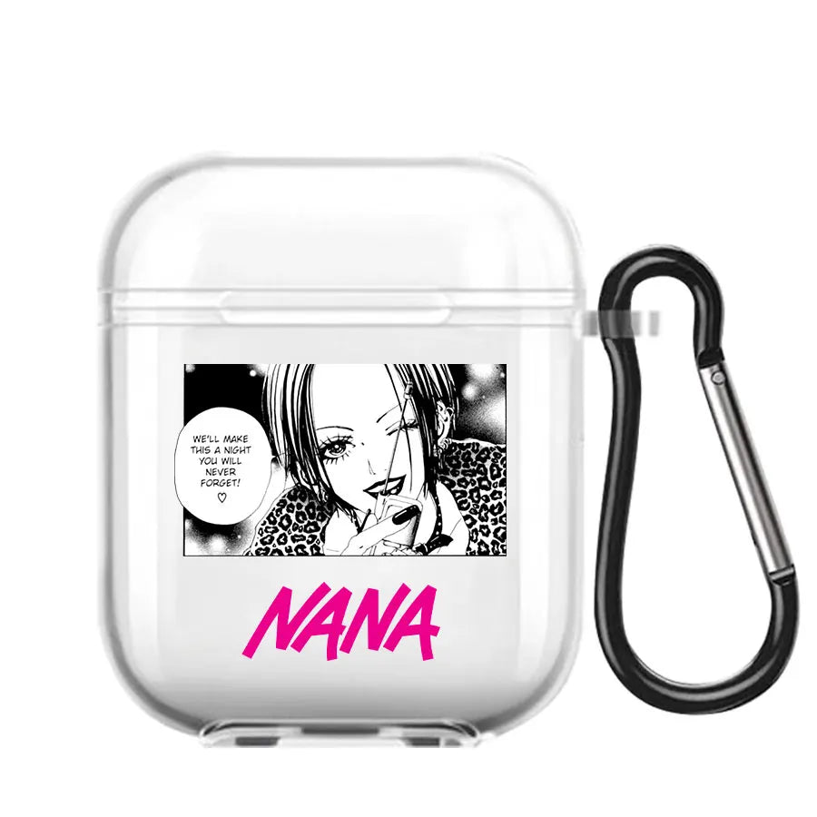 Cute  anime Nana Osaki Soft silicone TPU Case For new AirPods Pro 2 1 2 3 Clear Wireless Bluetooth Earphone Box Cover