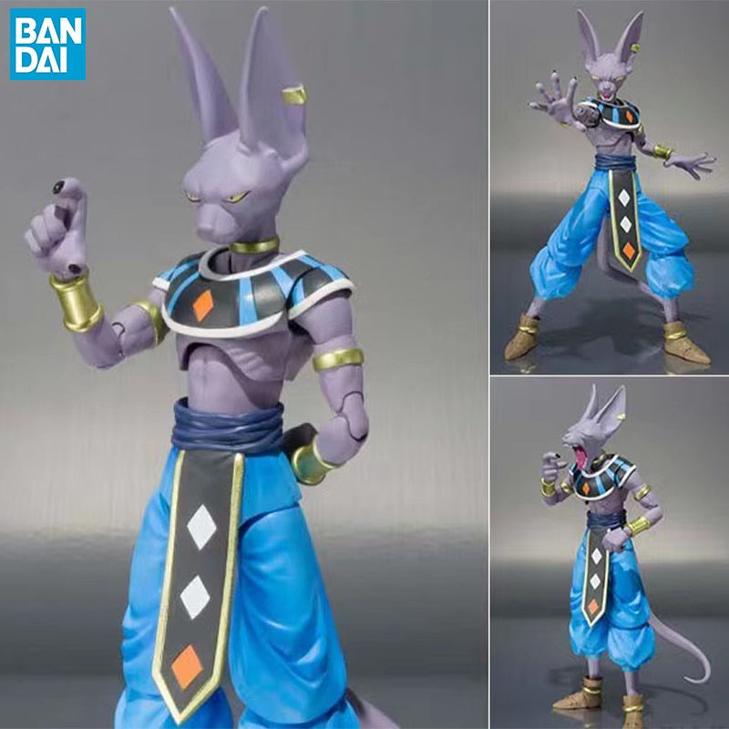 100% Original Bandai S.H. Figuarts Beerus Dragon Ball Super In Stock Anime Action Collection Figures Model Toys