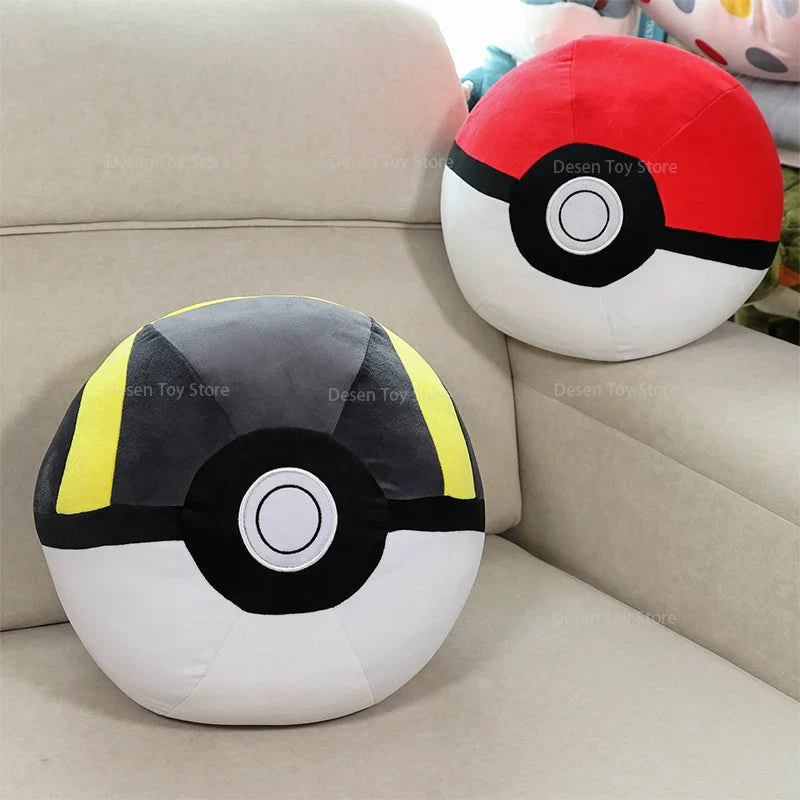 4 Styles Pokemon Plush Big Size PokeBall Cushion Ultra Ball Master Ball Great Ball Cushion Pillow Soft Anime Stuffed Toy Bedroom