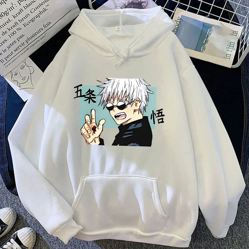 Anime Satoru Gojo Hoodie - Unisex Harajuku Streetwear