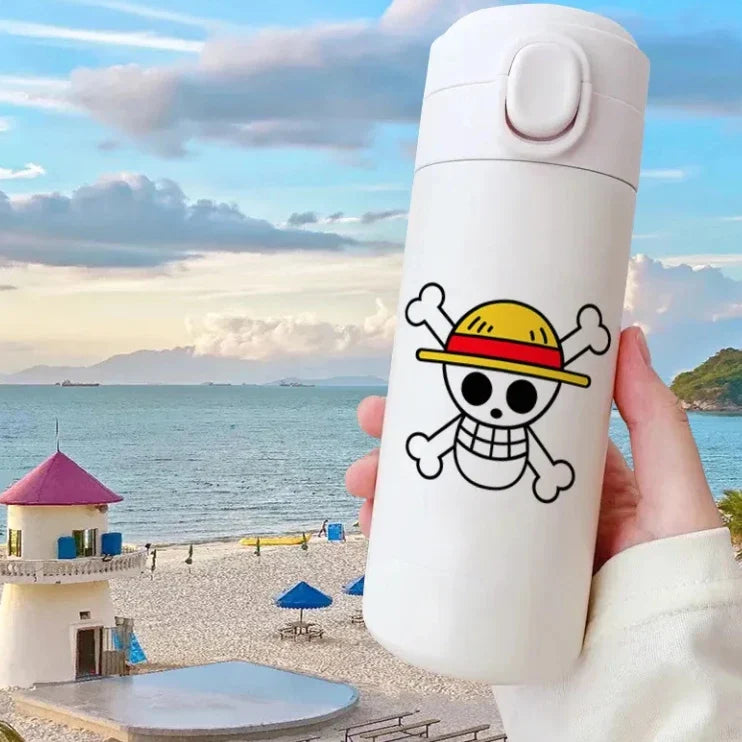 420ml One Piece Luffy Thermos - Leak-Proof, Temperature Control