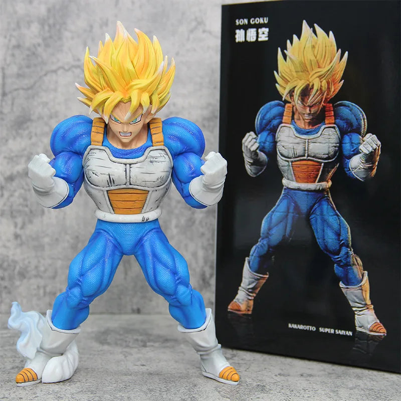 26cm Dragon Ball Goku Vegeta Super Saiyan Action Figure - PVC Model