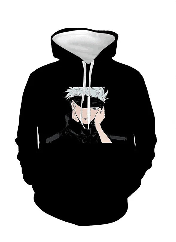 Jujutsu Kaisen Satoru Gojo Yuji Itadori Fushiguro Megumi Hoodie Anime