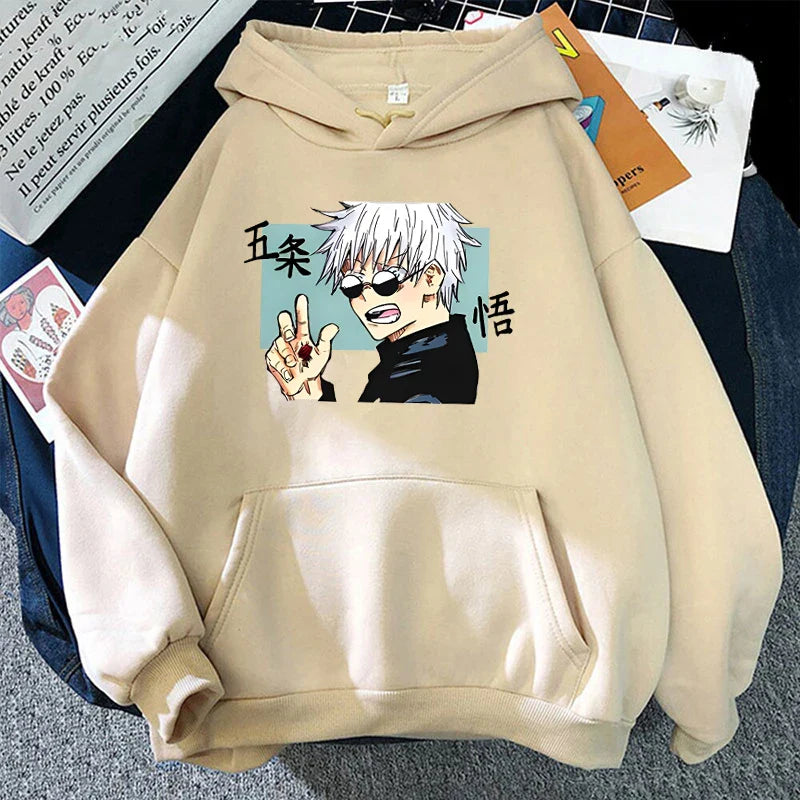 Anime Satoru Gojo Hoodie - Unisex Harajuku Streetwear