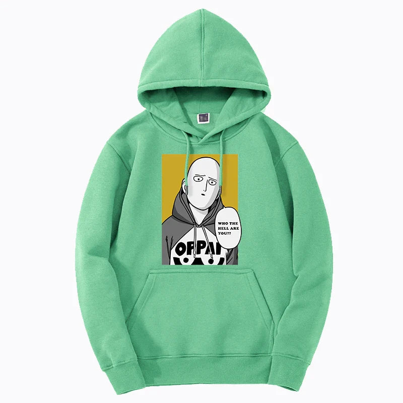 One Punch Man Graphic Hoodie Pullover Japan Anime Saitama Mens Sweatshirts Harajuku New Fleece Pullover Sudaderas