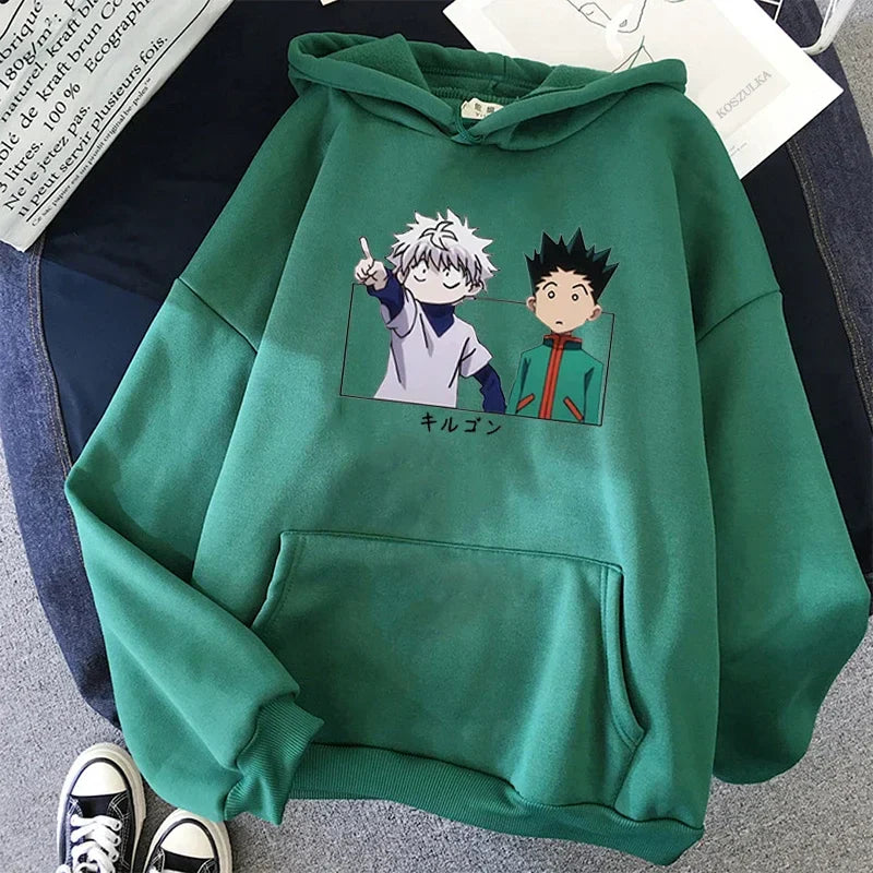 Hunter X Hunter Gon Killua Hoodie Large Size