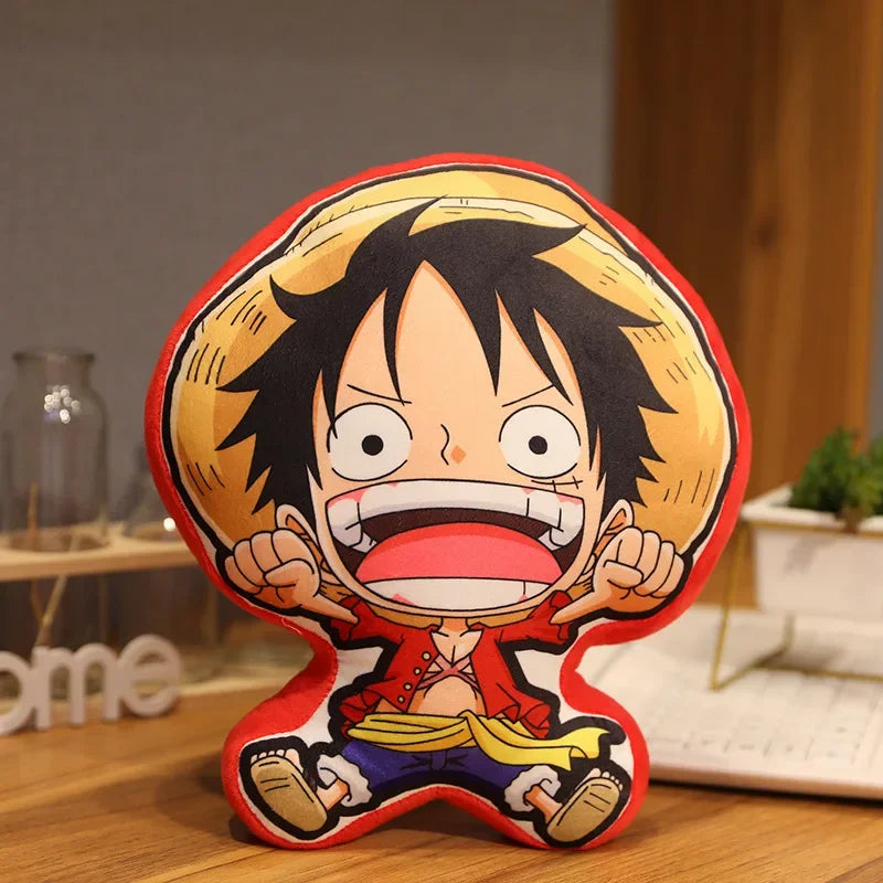 One Piece Luffy Pillow Zoro Sanji Stuffed Huggable Dolls  Anime Peripherals Cushion Pillow Toys Children Birthday Gift