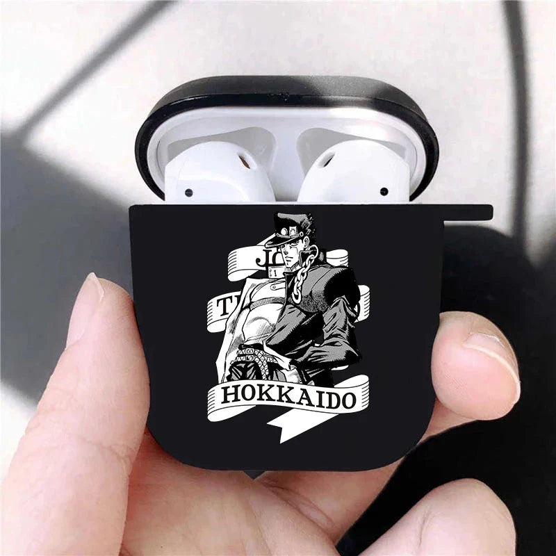 JoJo's Bizarre Adventure JoJo Anime Soft silicone TPU Case For AirPods Pro2 1 2 3 Black Wireless Bluetooth Earphone Box Cover