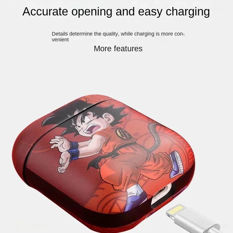 Dragon Ball Goku Wireless Bluetooth Earphone Case for Apple Airpods 1 2 3rd Case for AirPods Pro Case Skin Sticker Birthday Gift