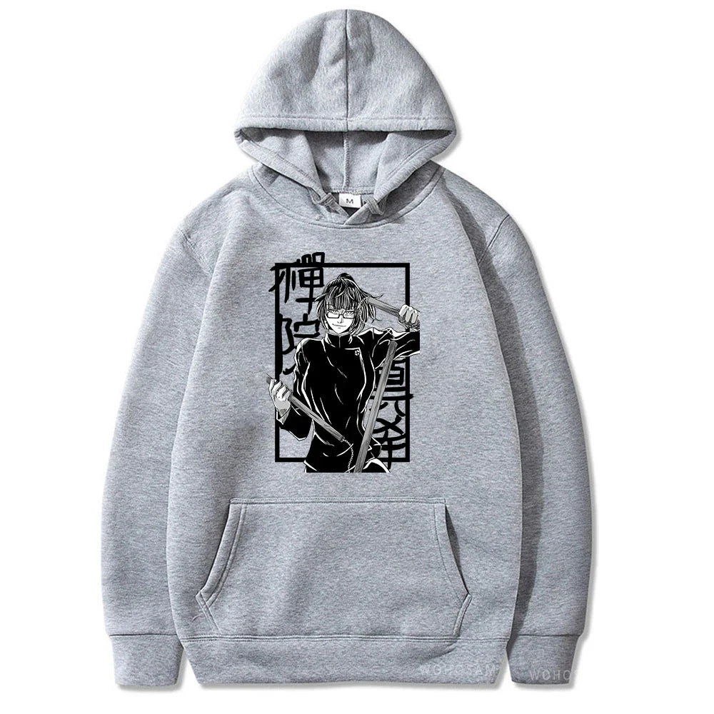 Anime Jujutsu Kaisen Plus Size Hoodies Zenin Maki Anime