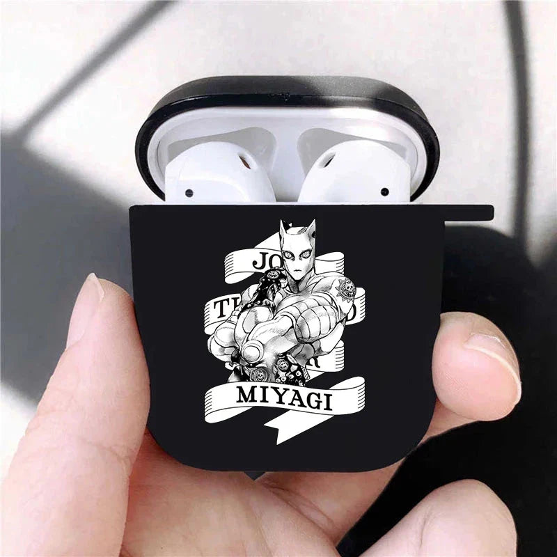 JoJo's Bizarre Adventure JoJo Anime Soft silicone TPU Case For AirPods Pro2 1 2 3 Black Wireless Bluetooth Earphone Box Cover