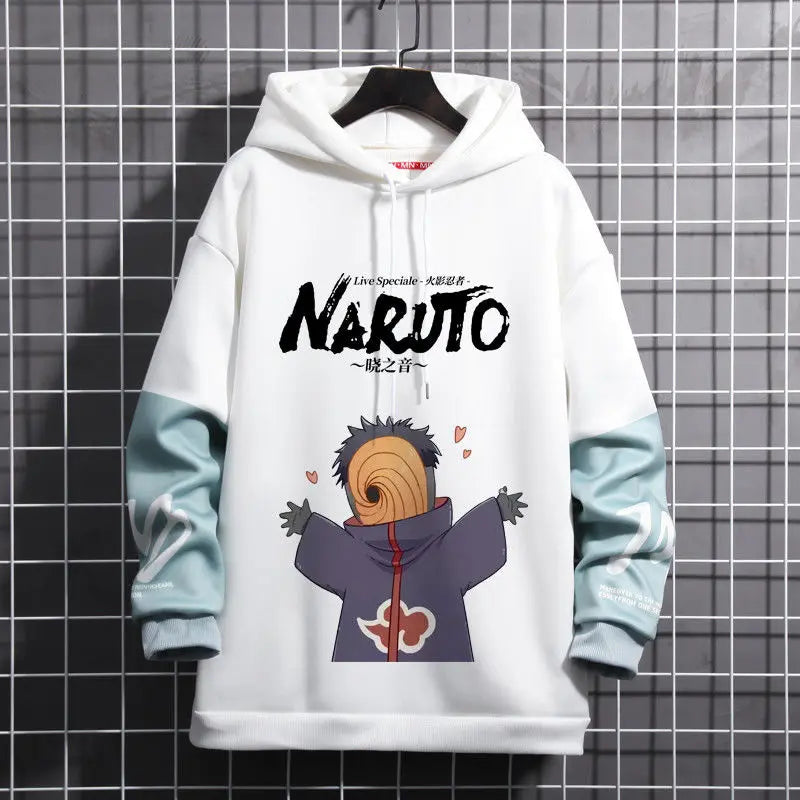 New Naruto Anime  Akatsuki Cosplay Akatsuki Uchiha Itachi Full-Size Sweatshirt Student 3D Printed Hooded Sweater Coat