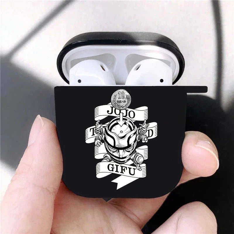 JoJo's Bizarre Adventure JoJo Anime Soft silicone TPU Case For AirPods Pro2 1 2 3 Black Wireless Bluetooth Earphone Box Cover