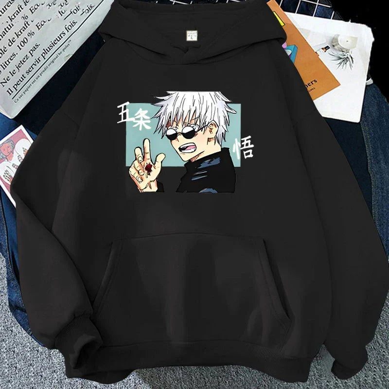 Anime Satoru Gojo Hoodie - Unisex Harajuku Streetwear