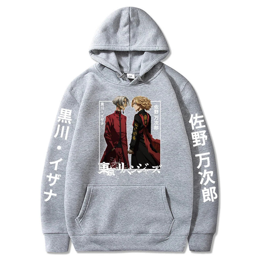 Tokyo Revengers Sano Manjirou and Kurokawa Izana Anime Hoodie Large Size