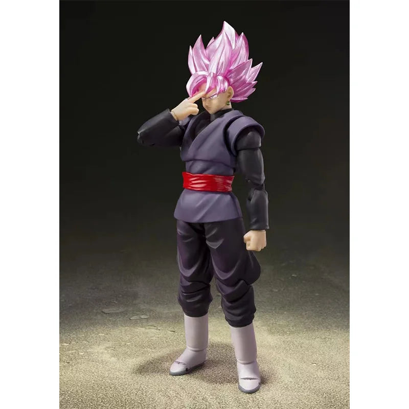 100% Original Bandai S.H.Figuarts SHF Goku Black Super Saiyan Rose In Stock Anime Action Collection Figure Model Toys