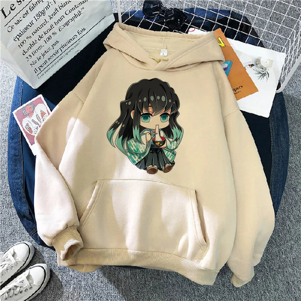 Demon Slayer Muichiro Tokito Anime Hoodie Sweater 90S