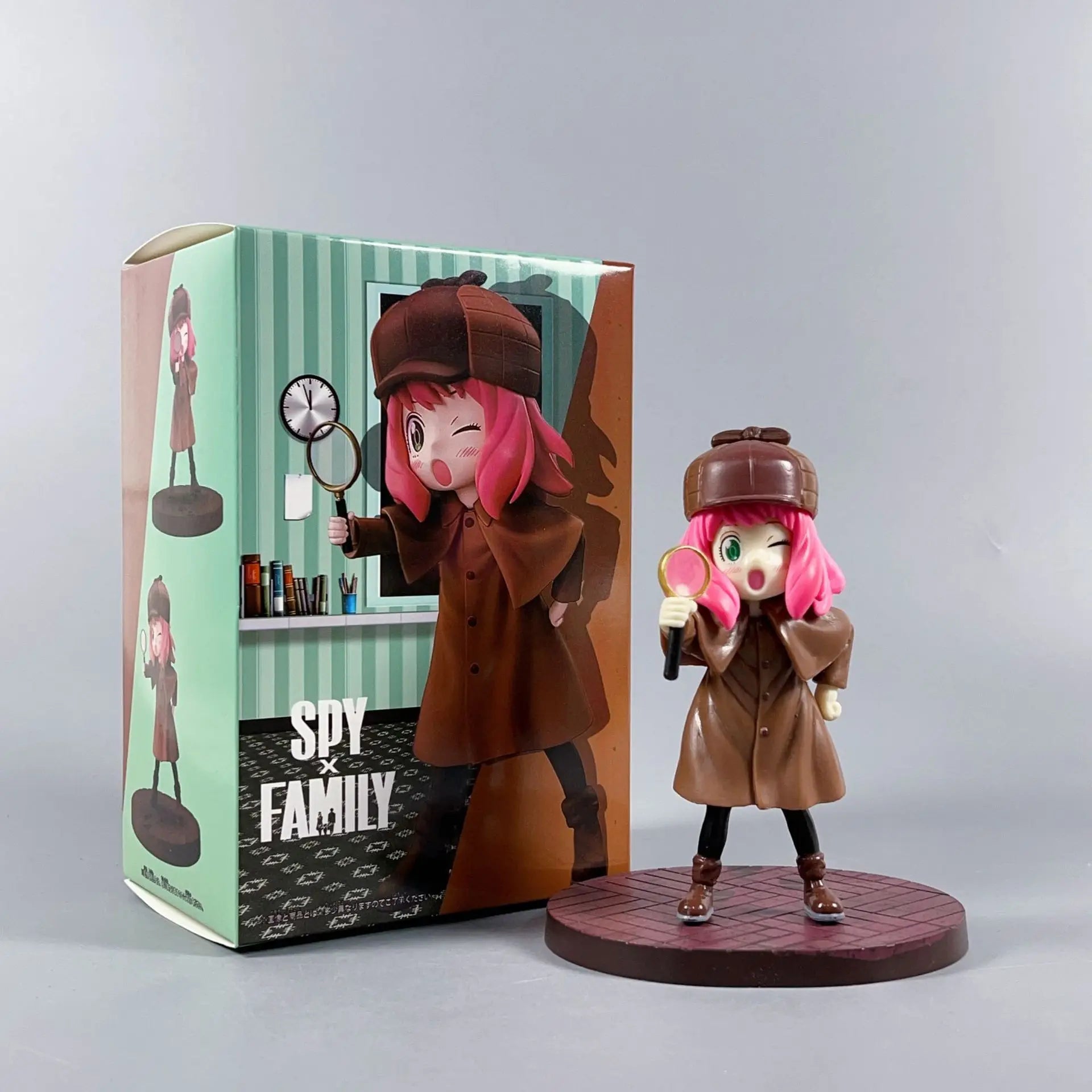 13cm SPY FAMILY Figurine Anya Forger Action Figures Detective Uniform PVC Anime Model Collection Toys Statue Kids Birthday Gift