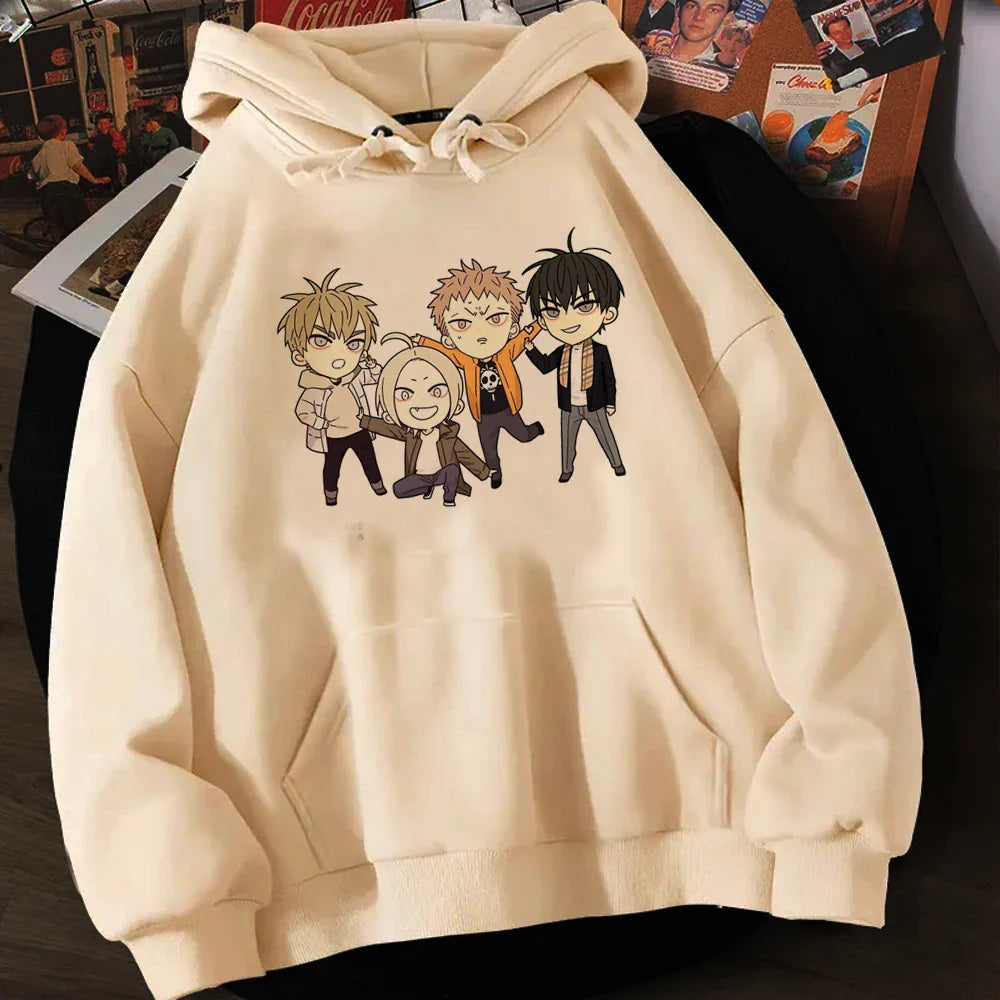 Anime Hoodie Aesthetic Clothes Women Winter Tops Manga He Tian & Mo Guan Hoodies Harajuku Unisex Sweatshirts Vintage