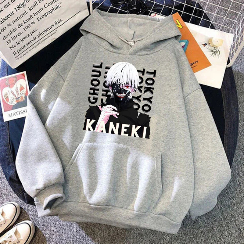 Anime Tokyo Ghoul Kaneki Ken Print Hoodie - Unisex Pullover