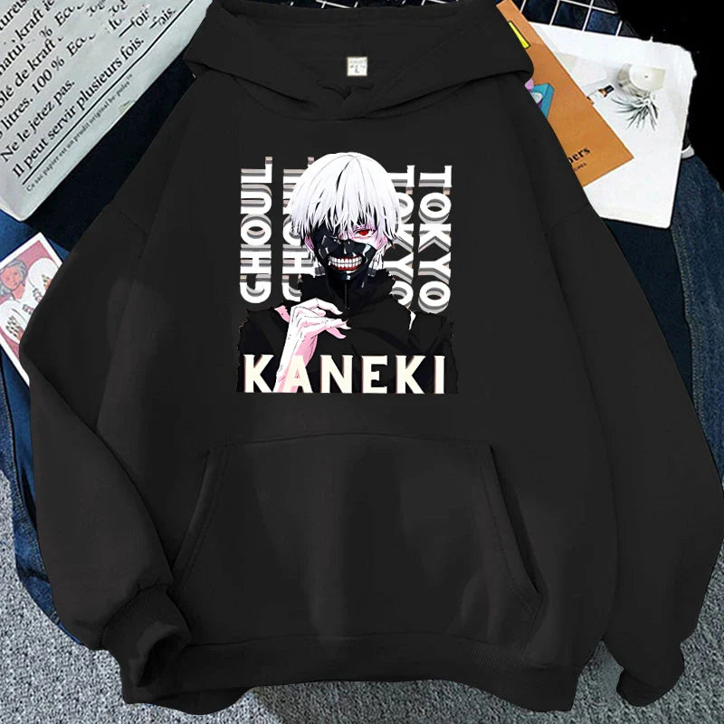 Anime Tokyo Ghoul Kaneki Ken Print Hoodie - Unisex Pullover