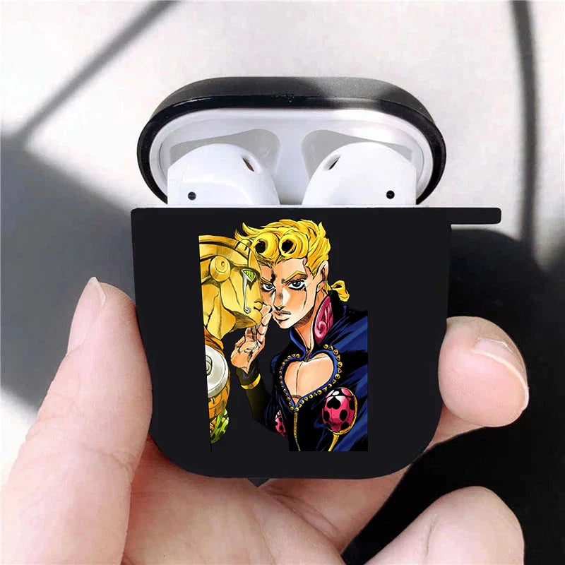 JoJo's Bizarre Adventure JoJo Anime Soft silicone TPU Case For AirPods Pro2 1 2 3 Black Wireless Bluetooth Earphone Box Cover