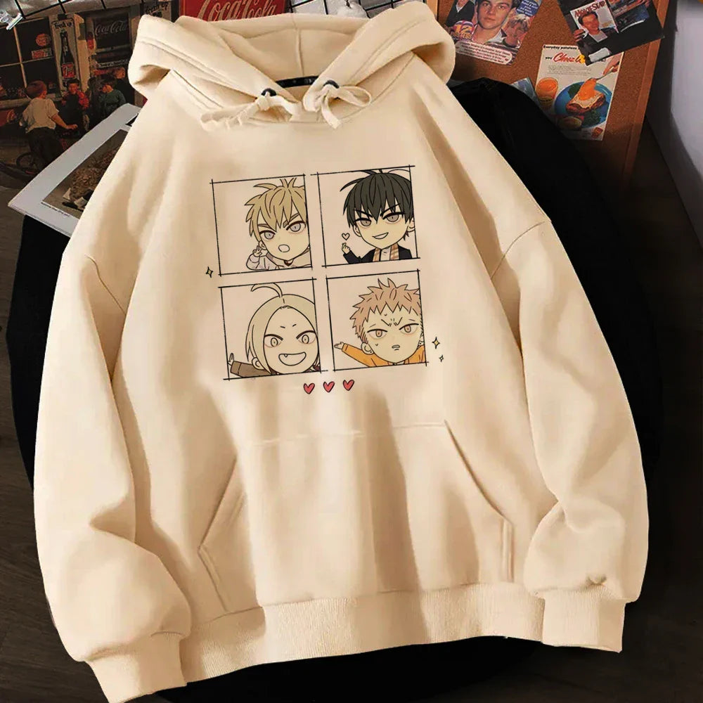 Anime Hoodie Aesthetic Clothes Women Winter Tops Manga He Tian & Mo Guan Hoodies Harajuku Unisex Sweatshirts Vintage