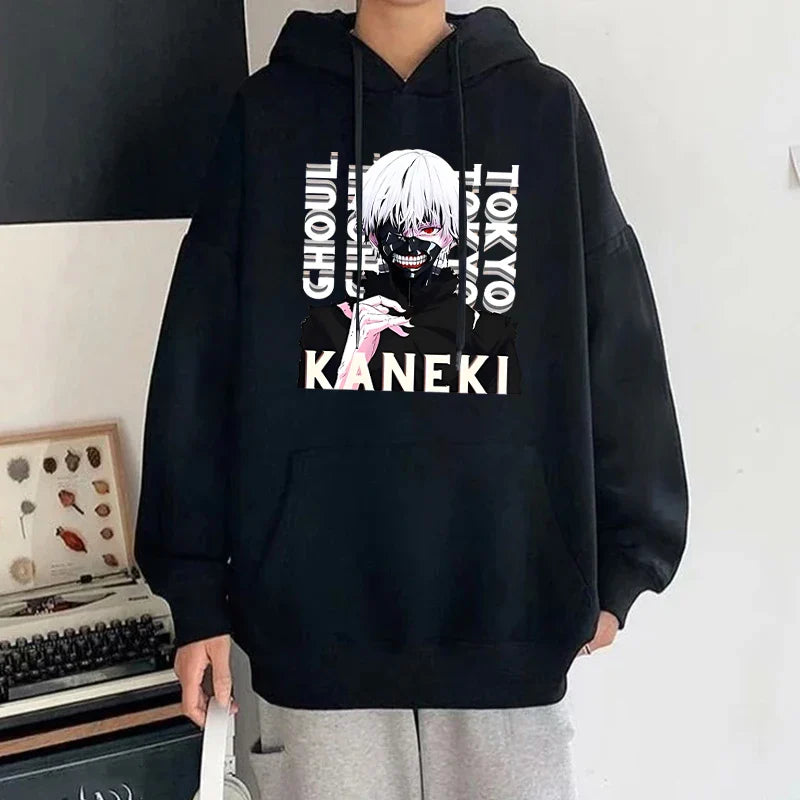 Anime Tokyo Ghoul Kaneki Ken Print Hoodie - Unisex Pullover