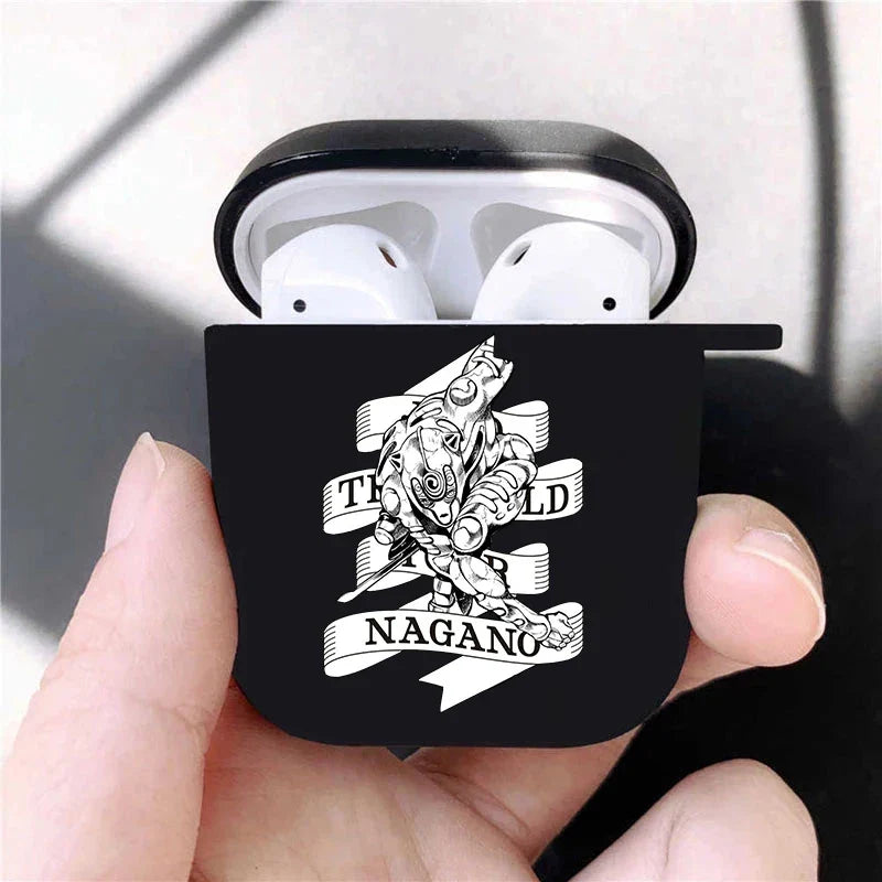 JoJo's Bizarre Adventure JoJo Anime Soft silicone TPU Case For AirPods Pro2 1 2 3 Black Wireless Bluetooth Earphone Box Cover