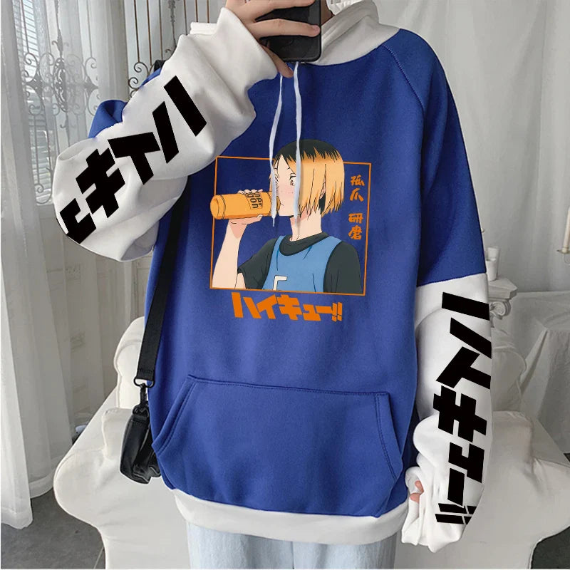 Kenma Kozume Haikyuu Anime Hoodies Nekoma High School Volleyball