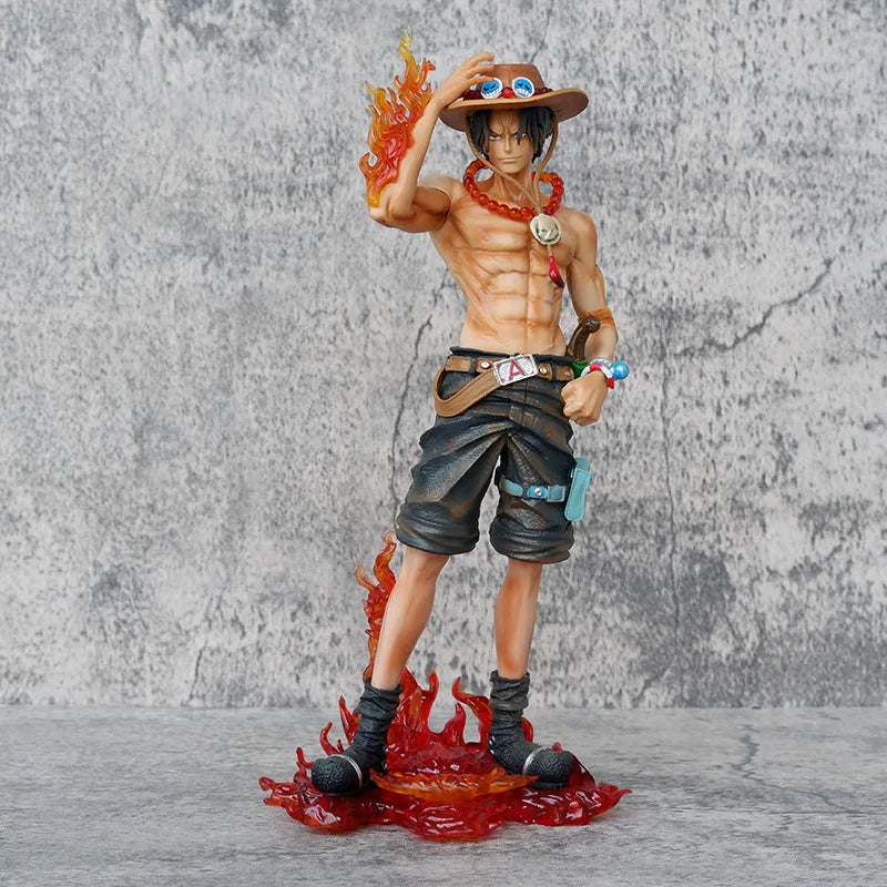 23cm Anime One Piece Action Figure Ace Anime Figure PVC Collectible Statue Model Toys For Kids Birthday Christmas Gift