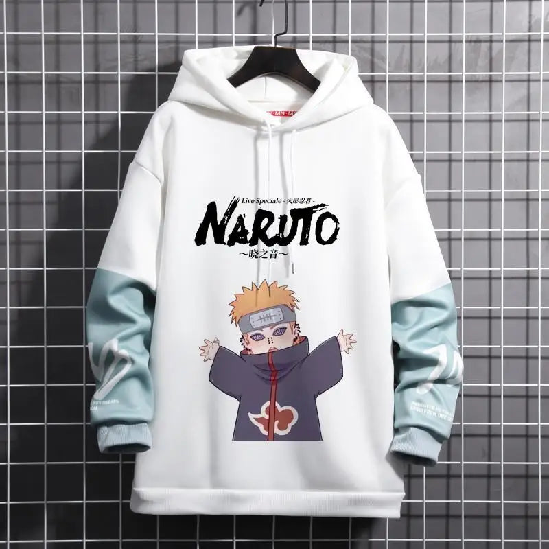 New Naruto Anime  Akatsuki Cosplay Akatsuki Uchiha Itachi Full-Size Sweatshirt Student 3D Printed Hooded Sweater Coat