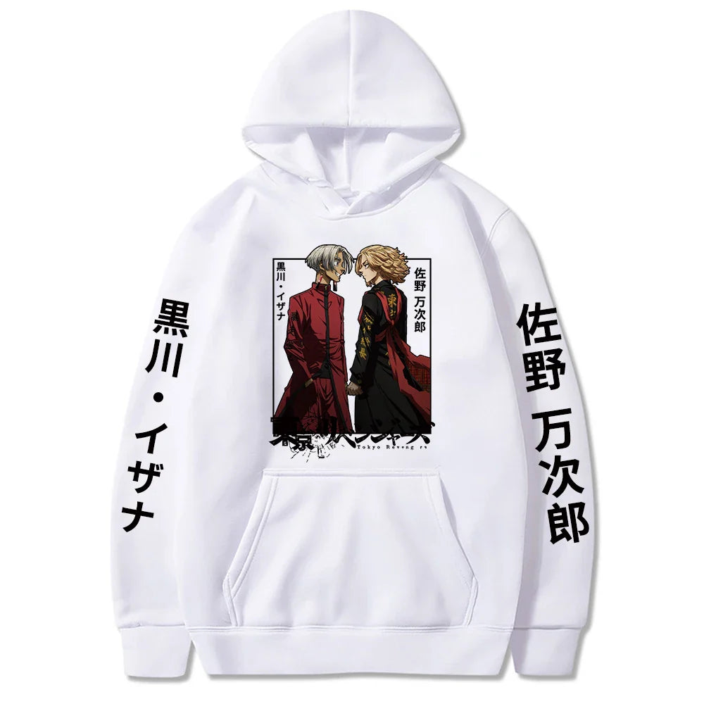 Tokyo Revengers Sano Manjirou and Kurokawa Izana Anime Hoodie Large Size