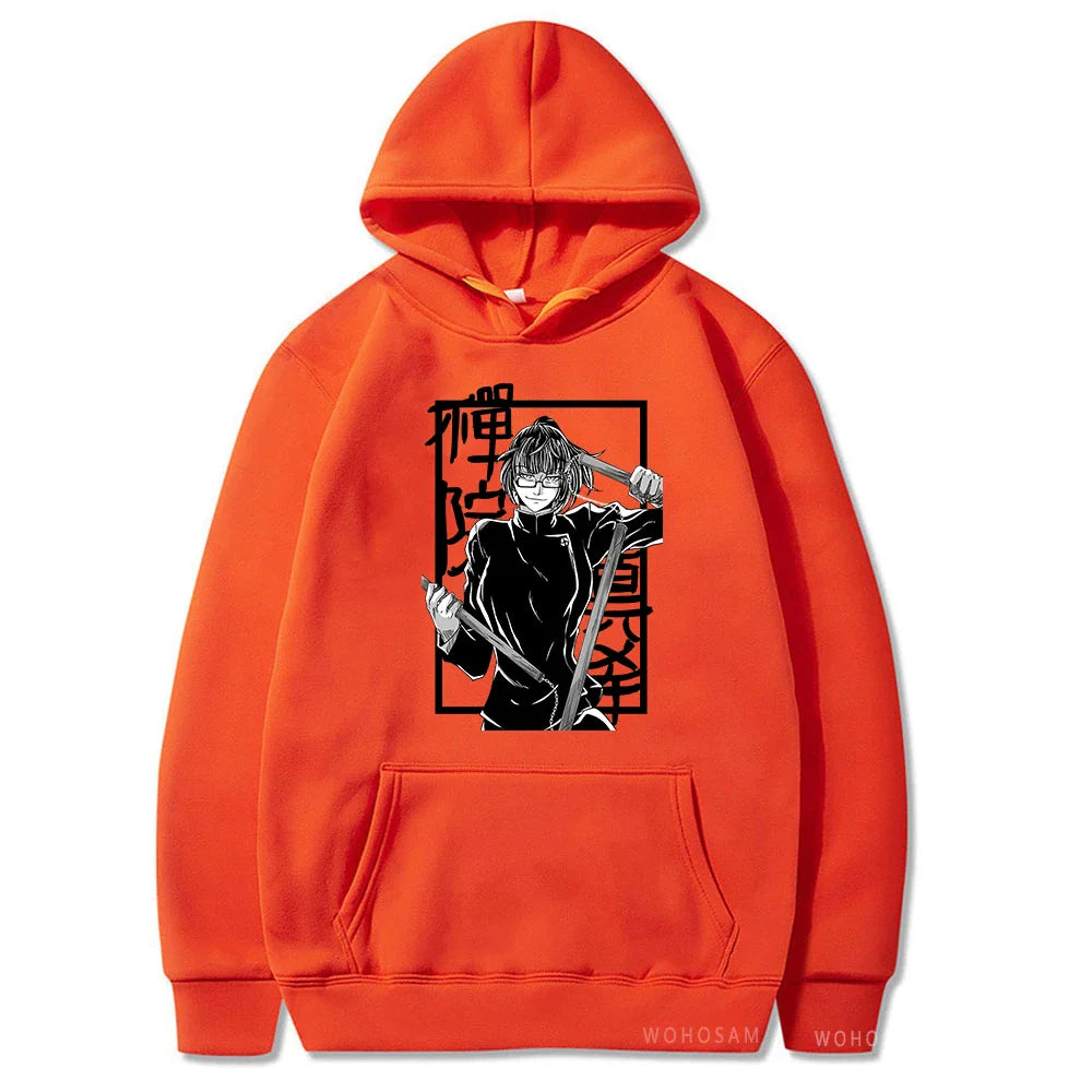 Anime Jujutsu Kaisen Plus Size Hoodies Zenin Maki Anime