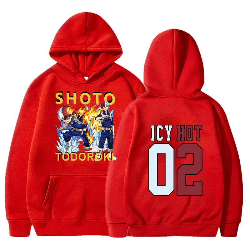 My Hero Academia Todoroki Shoto Anime Hoodie - Unisex Harajuku Style Sweatshirt