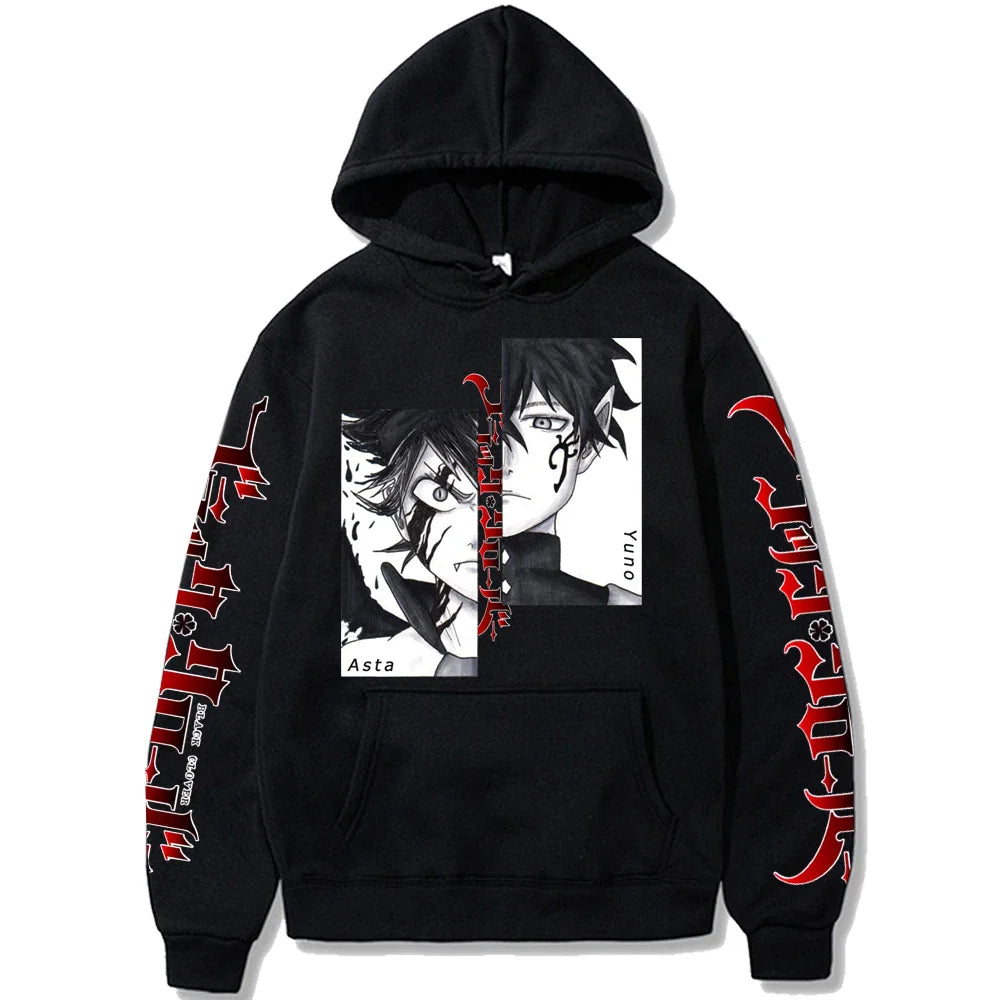 anime printed Hoodie men's women's fashion Hoodie sports casual long sleeve clothing solid color autumn winter pullover