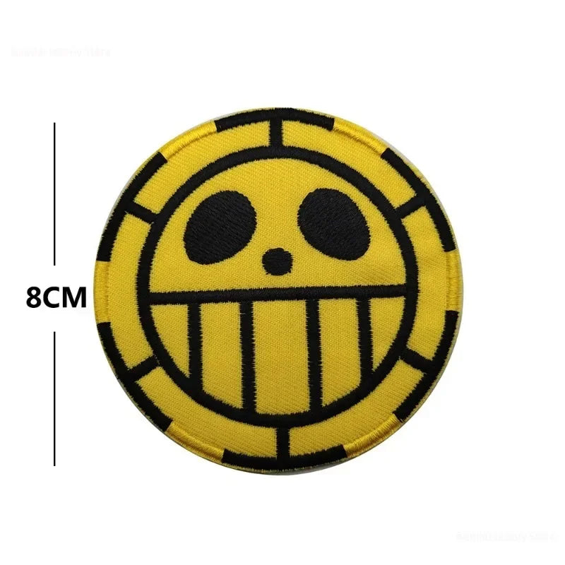 ONE PIECE Luffy Patches Anime Embroidery Clothes Badges Iron on Patches Backpack Vest Hat Microchapter Magic Patch Gifts