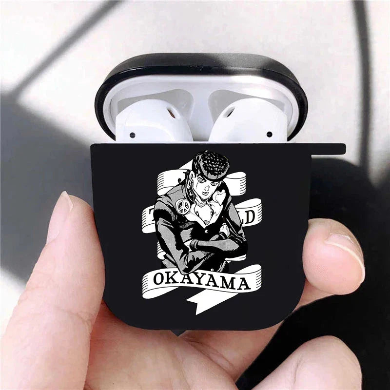 JoJo's Bizarre Adventure JoJo Anime Soft silicone TPU Case For AirPods Pro2 1 2 3 Black Wireless Bluetooth Earphone Box Cover