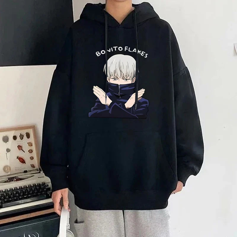 Anime Jujutsu Kaisen Inumaki Toge Unisex Hoodie - Casual Long Sleeve Sweatshirt