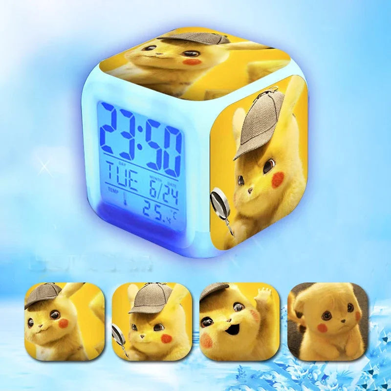 Pokemon Pikachu Digital Alarm Clock - Color Changing, Luminous